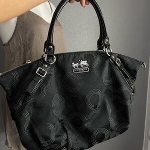Coach Black Patterned Women's Bag